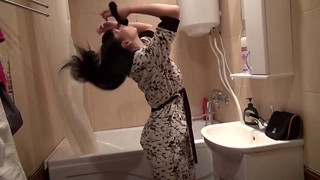 Naughty shower sex and public nudity