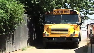 The Bus to school turns into a place of Sin and Orgasm !!! -