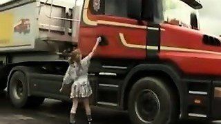 Tiny school girl Gets Truck Screwed And Fisted !